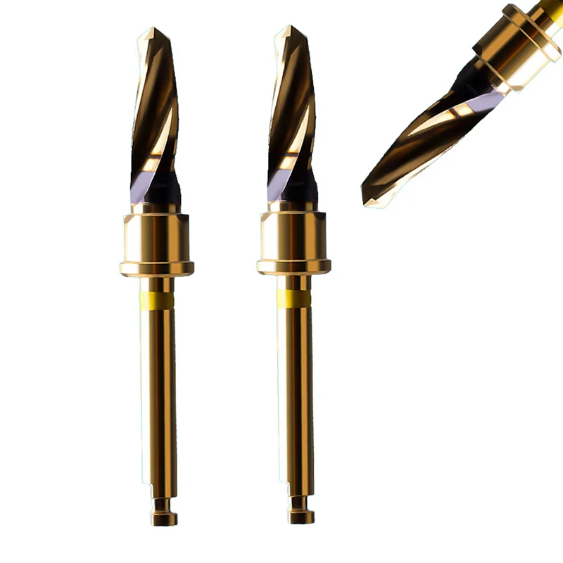 OEM Customize Implant Surgery Coating Marking Dental Stop Drill Bit Dental Implant Twist Drill