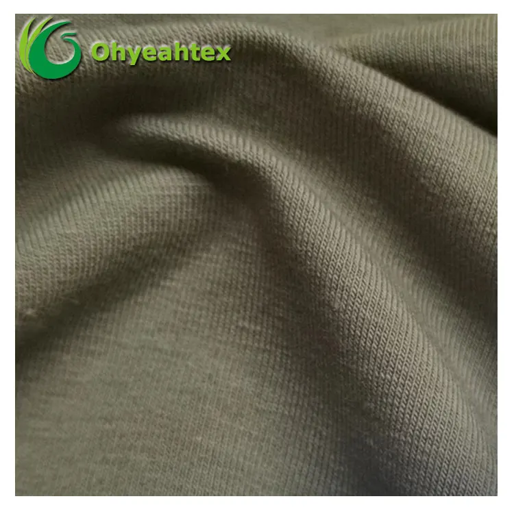 Popular Warehouse Stock Cotton Jerasey 95% Cotton 5% Spandex Knitted Fabric For Clothes