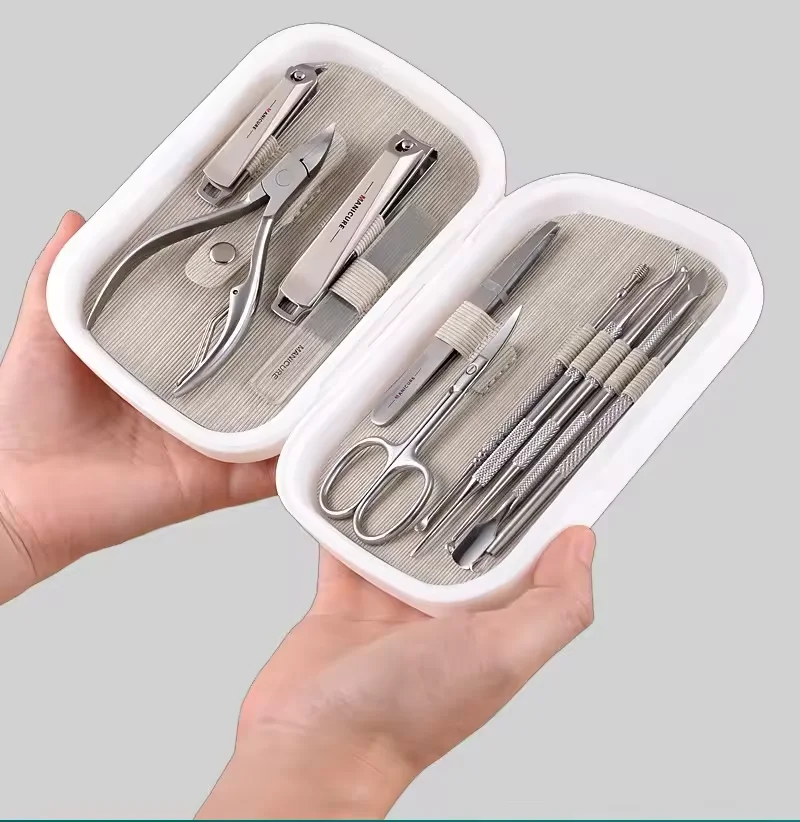 Black nail clippers manicure set high quality stainless steel nail clippers pedicure tool Professional nail clippers set
