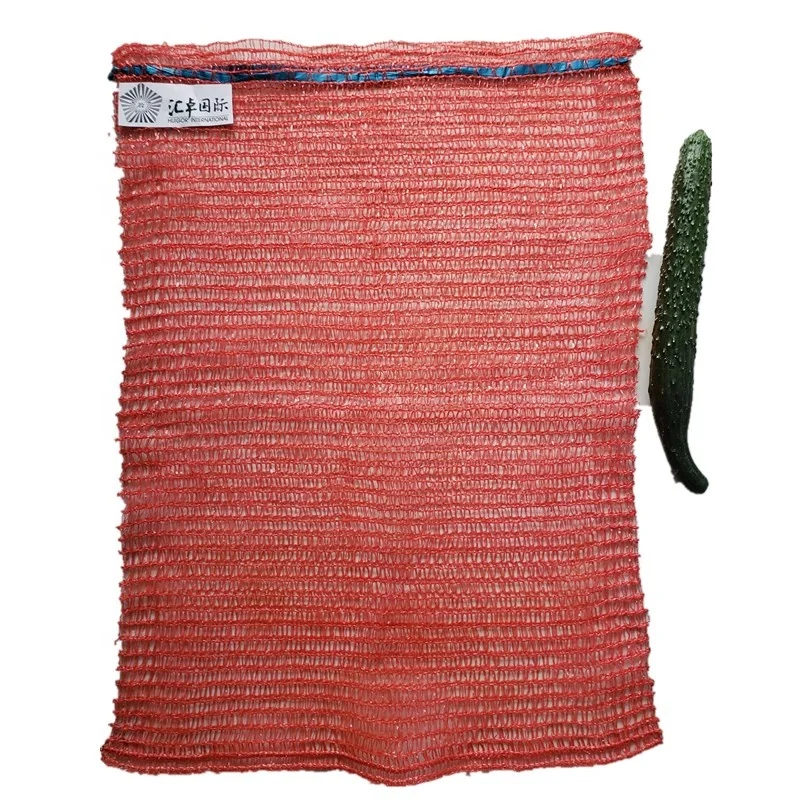 custom color size leno net bags for sale reusable raschel mesh bags for firewood potato onion