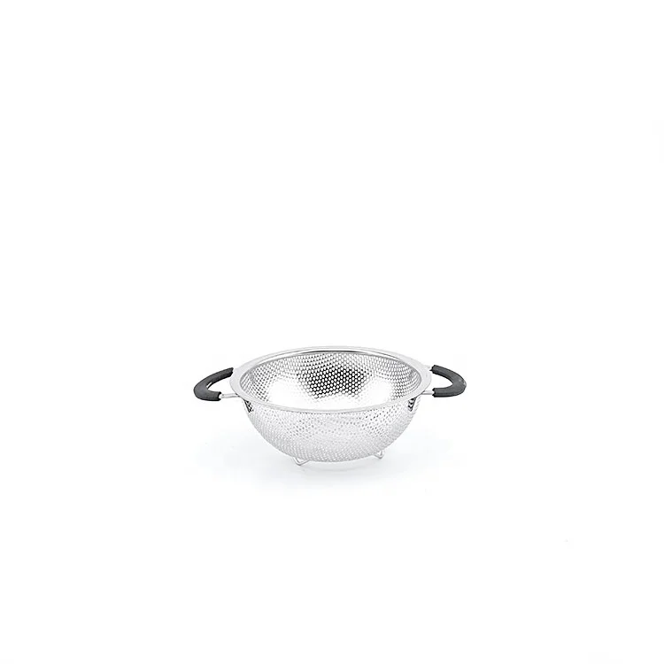 Stainless Steel Micro-Perforated Strainer Vegetable Basket Fruit Colander