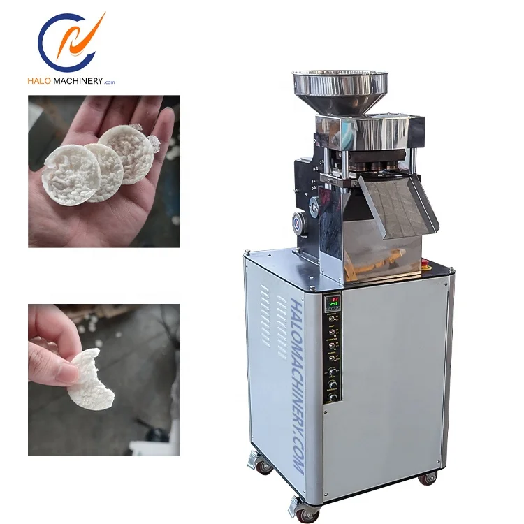 Jinan Halo production Automatic Popped Rice Cracker Making Machine by Korean Rice Cake Maker Manufacturers