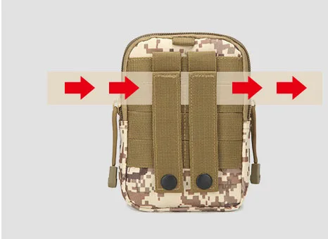 Molle сумка для мобильного телефона 800D оксфордская подвесная Спортивная поясная с поясом камуфляжная водонепроницаемая тактическая