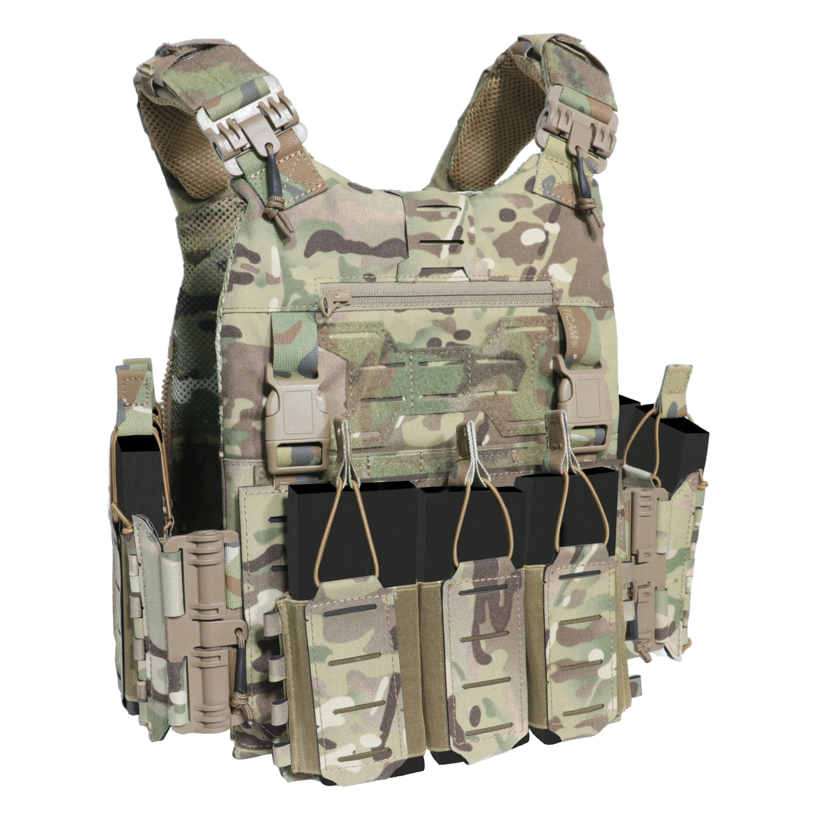 82722A5 500d cordura Tactical Vest  Laser Cut Quick release Camouflage  Plate Carrier