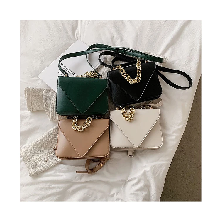 Acrylic Chains Handle Luxury Ladies Messenger Purses 2021 Vintage Shoulder Bags Korean Style Small Handbags for Women Hand Bags