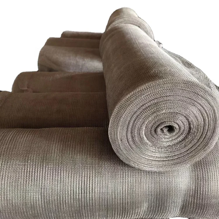 Factory directly supply  knitted wire mesh gas liquid filter mesh