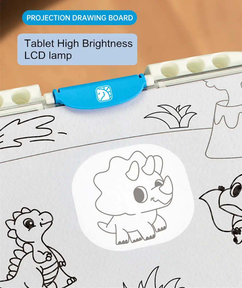 Drawing Projector Table for Kids Trace Draw Toy with Light Painting Art Child Education Doodle Board Desk Set Birthday Gifts