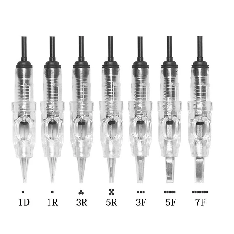 316 stainless steel Cartridge Needles Disposable  0.18/0.2/0.25/0.3/0.35/0.4MM 1RL