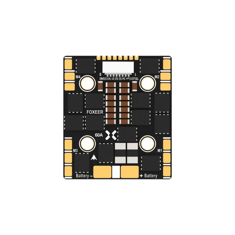 Foxeer Reaper F4 Slim Mini ESC 128K 60A BL32 4 в 1 м3 электронный контроль скорости RC FPV гоночный Дрон Контроллер полета стек DIY