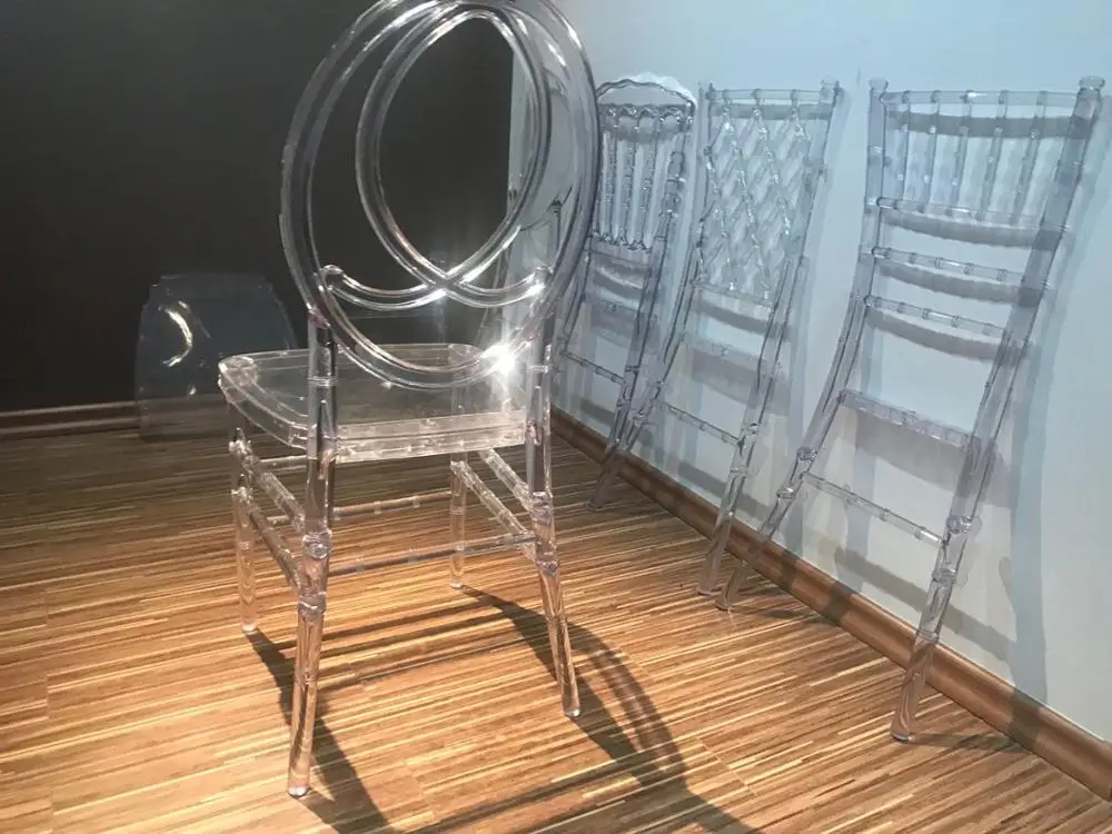 China Wholesale cheap Wedding Clear PC Silla acrylic tiffany chiavari phoenix resin chair