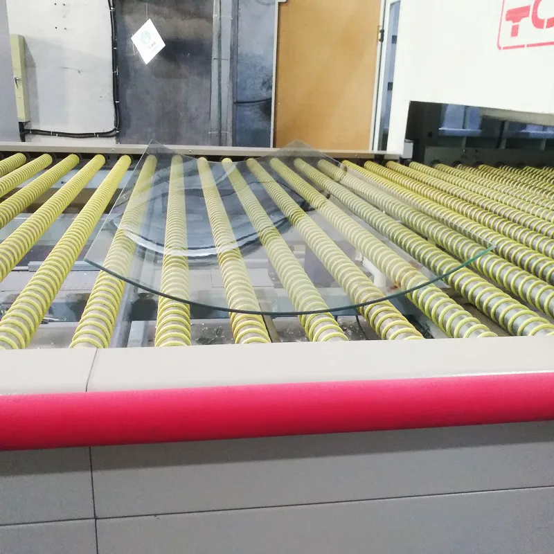 China custom big size curved tempered glass bent toughened  panels supplier Europe quality bent shower room glass