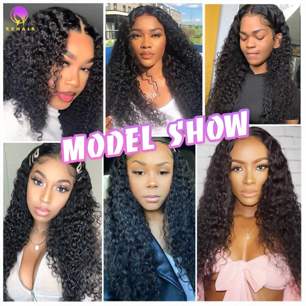 RXHAIR Wholesale Price Raw 100% Human Brazilian Peruvian Hair Bundles Deep Curly In Stock