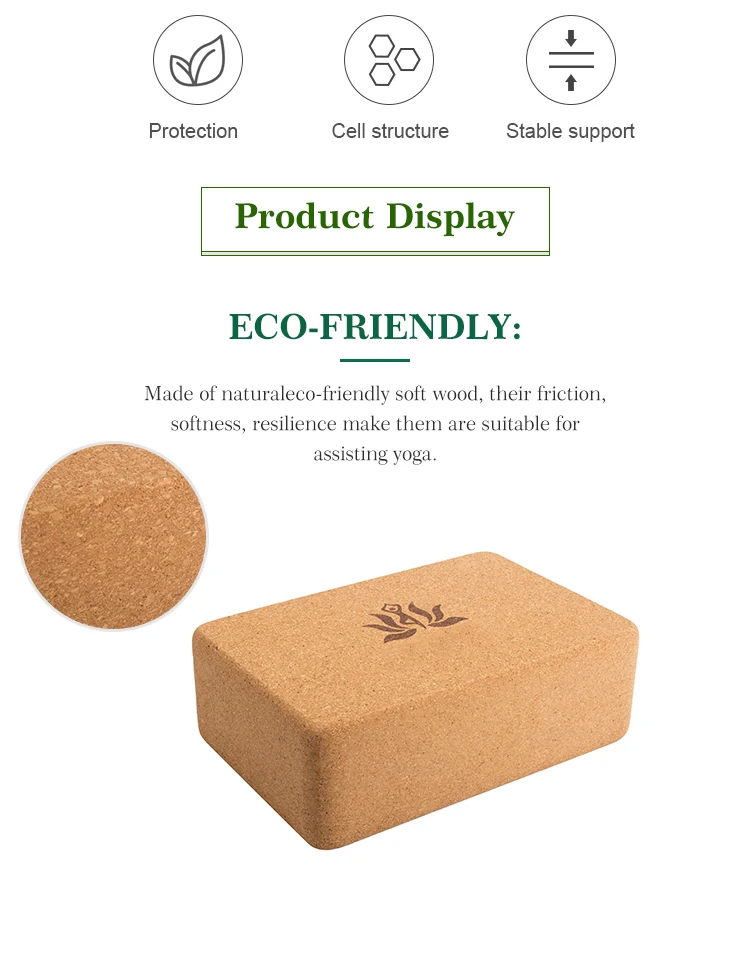 
Large Size Factory Cost yoga blocks cork Comply with EU Standard 