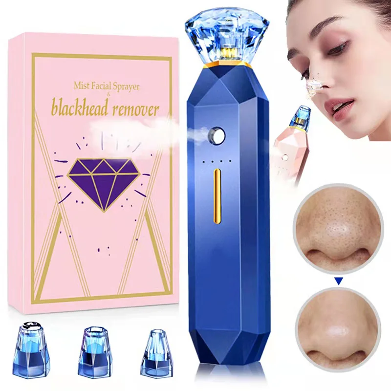 2023 the Newest 2 in 1 Facial Steamer Nano Moisturizing Facial Spray Deep Cleansing Face Steamer Vacuum Acne Blackhead Removal