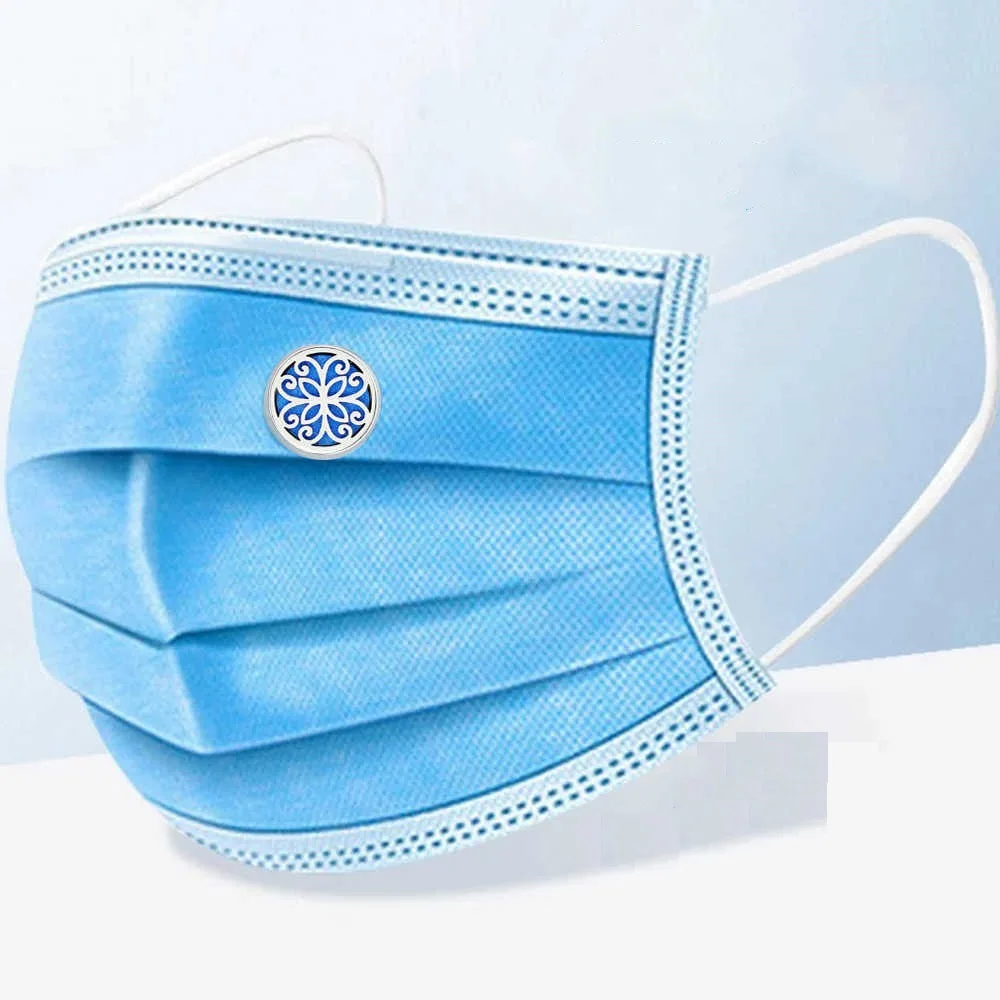 
Support custom design Multifunctional face cover perfume Buttons 12MM Essential oil Aromatherapy Buttons 