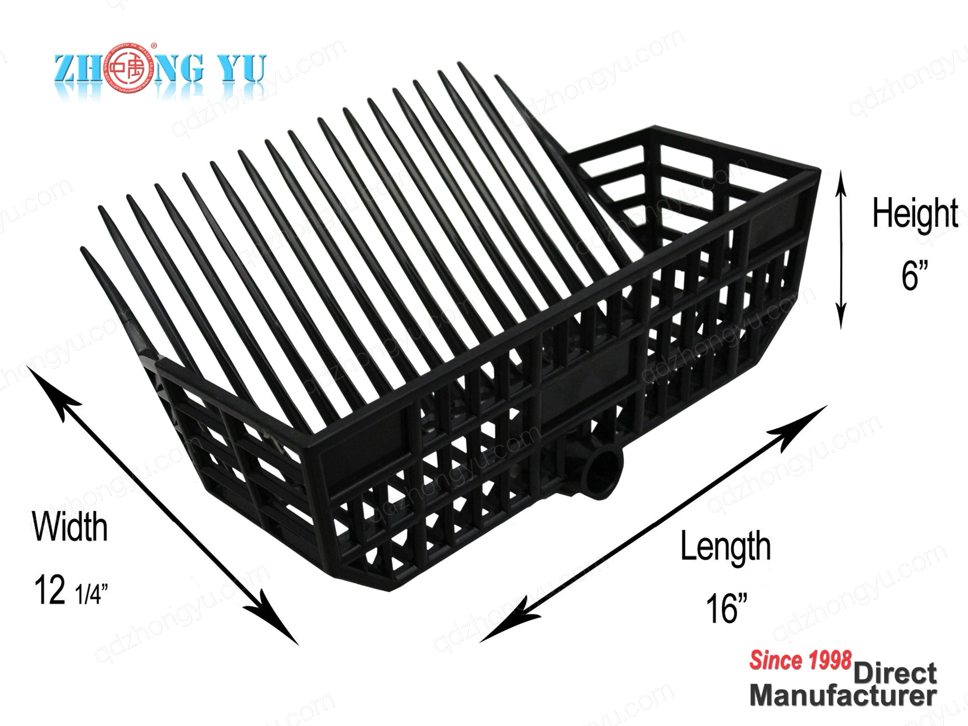 Heavy-Duty 17-Tine Garden Snow Fork Flexible Plastic Hay and Manure Pitch Fork with Durable Construction