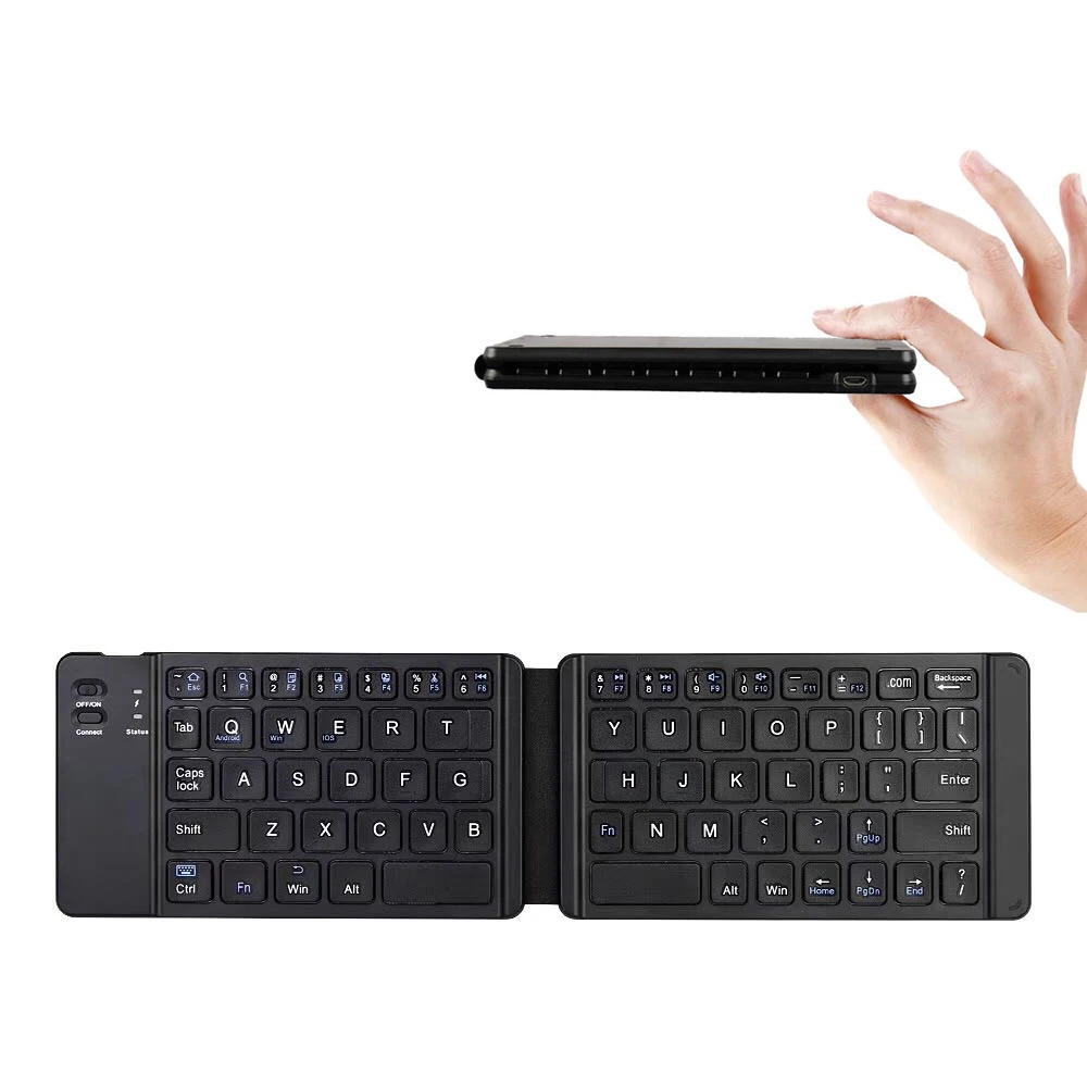 Bluetooths Keyboard Light And Handy Bluetooths 3.0 Folding Keyboard Foldable BT Wireless Keypad For Phone Laptop