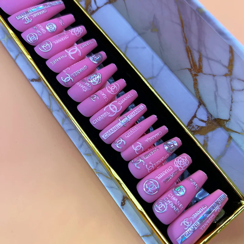 OEM faux ongle gel nail kit artificial extension press on finger nails tips false nails