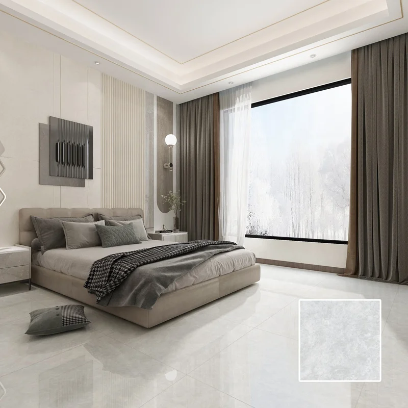 Foshan Oceano 800x800mm Grey Marble Ceramic Tile High Building Exterior Wall Decoration Tile Porcelain Porcelain Tiles For Floor