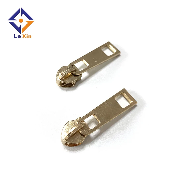 
Apparel Zipper Custom Clothing Handbags Luggage Zipper Pull Hardware Accessories Gold Zipper Pull Head 