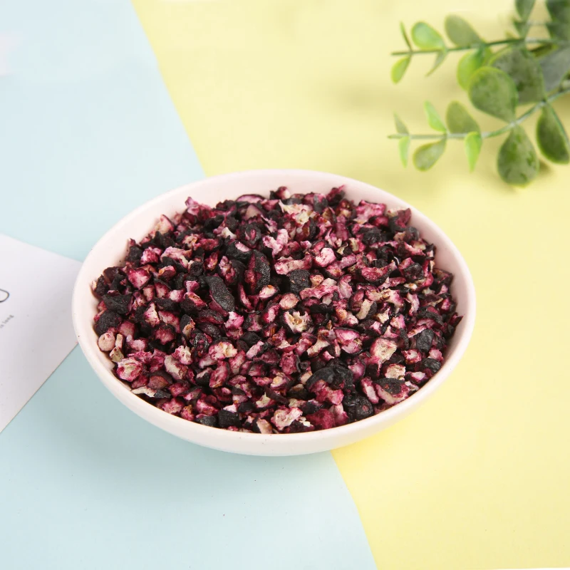 Lujia Best Quality 100% Pure Liofilizadas Blueberry Fruit Cube Freezedried Blueberries Dice