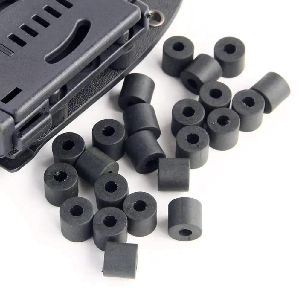 11mm Thick Black Nylon Round DIY Sheath Holster Spacers O-Ring Flat Hose Gasket Fastener Rubber Washer