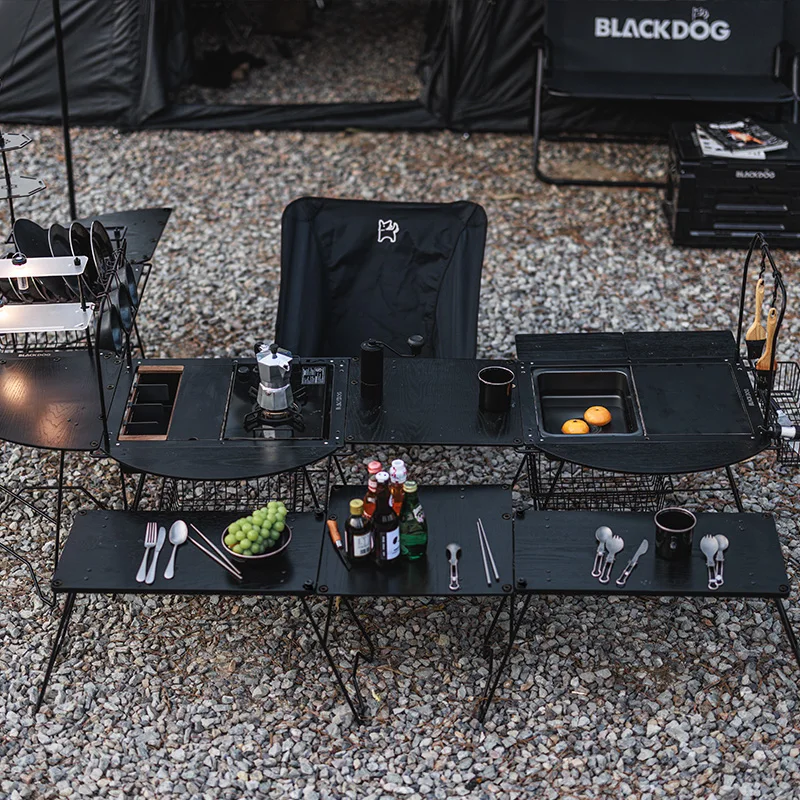 Black Dog Outdoor Igt Table Outdoor Camping Folding Table Portable Camping Barbecue Picnic Table
