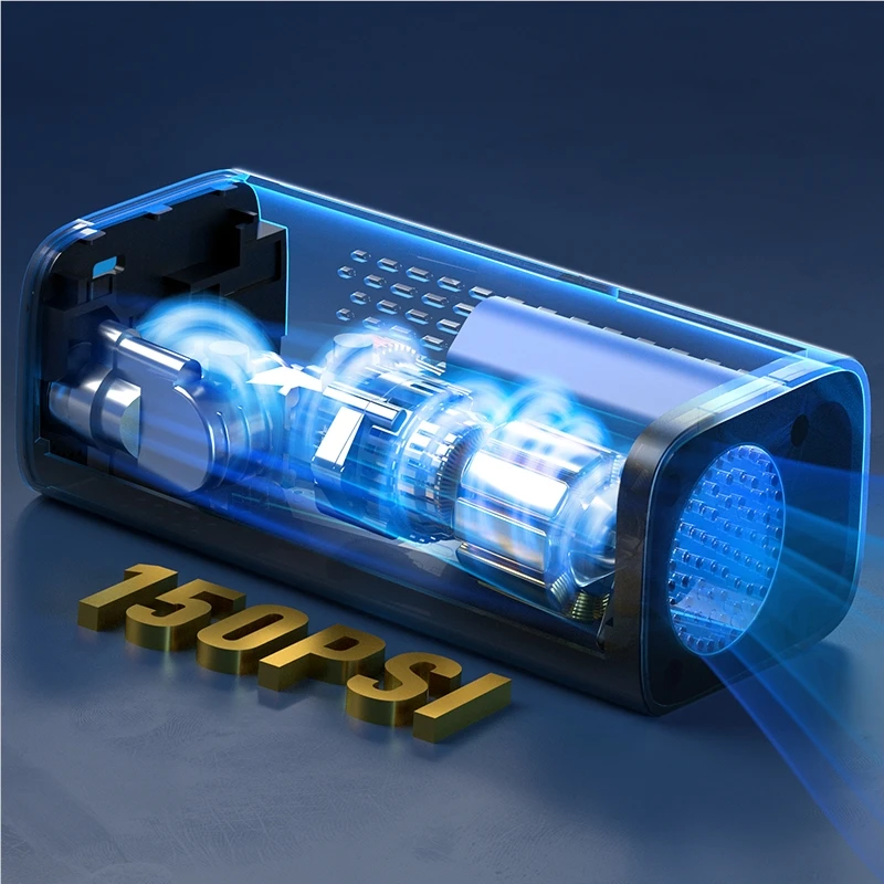 New outdoor mini multi-function with memory dual screen digital display rapid air pump automotive air compressor