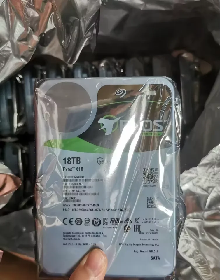 100% оригинальная гарантия от производителя ST18000NM000J 18TB Exos X18 7200RPM SATA 6Gb 256MB кэш 3 5 корпоративного жесткого диска HDD