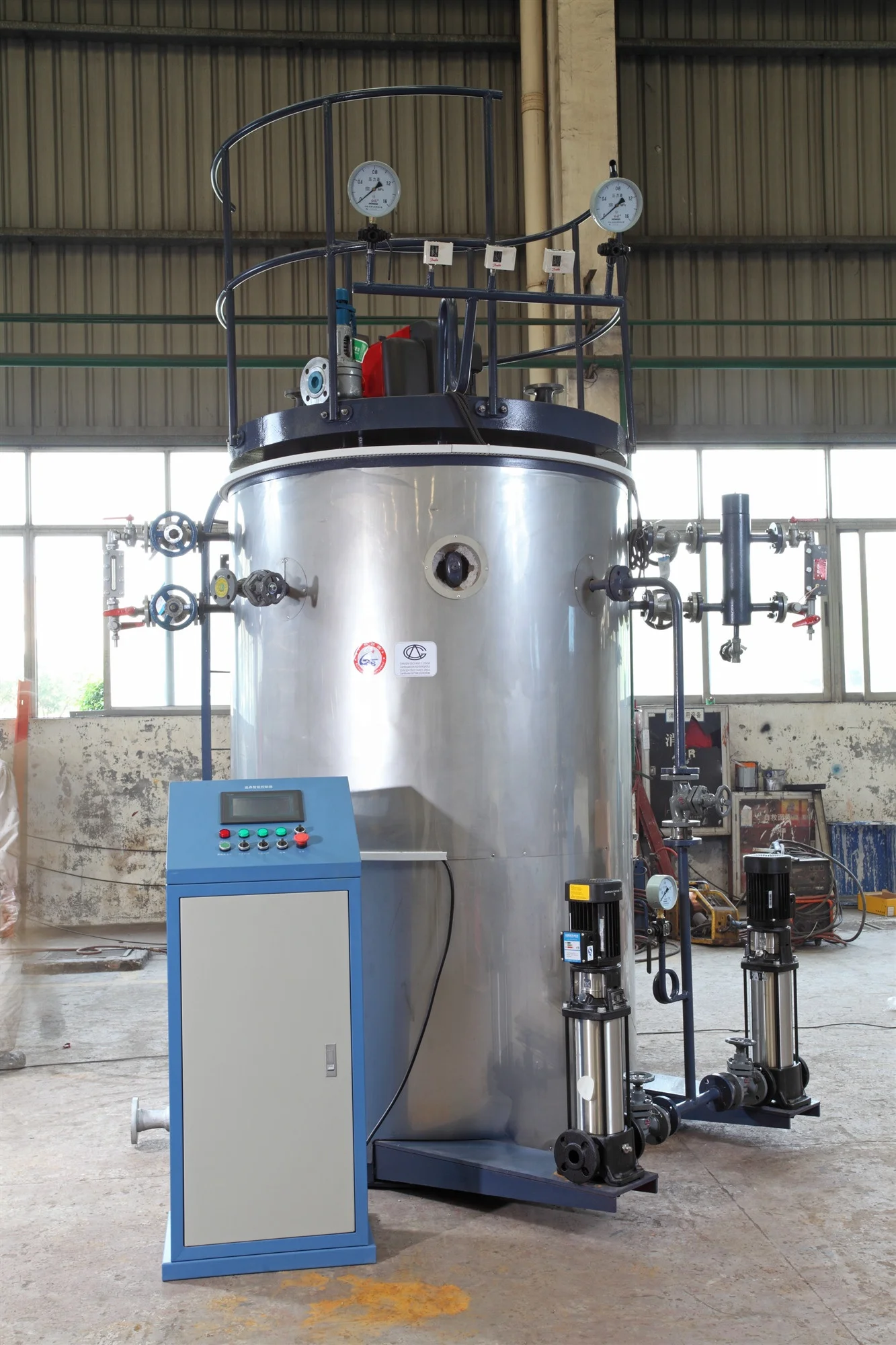 compact 30 hp 60 hp vertical small oil gas fired steam boiler
