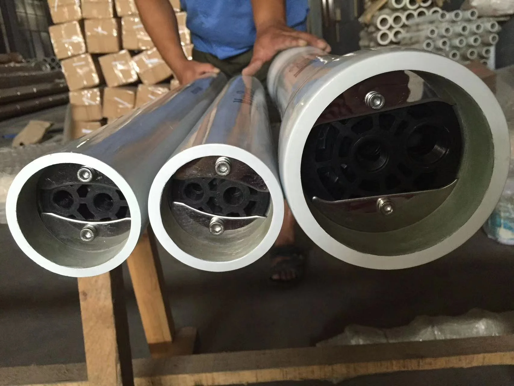 150 psi stainless steel ss 3041 core 4040 4021 membrane housing for 1000 lph  ro water filter plant use