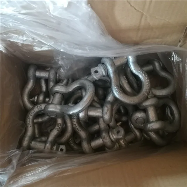 Drop Forged Galvanized Shackles Bow Shackle Green