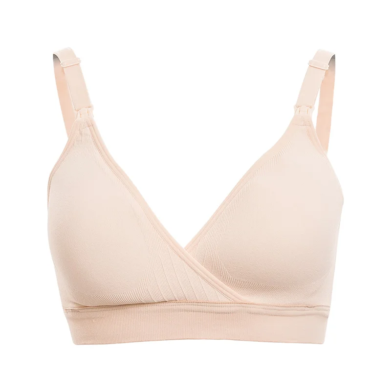 Производство бюстгальтера для кормящих матерей, мягкие дышащие Бюстгальтеры без косточек с регулируемыми лямками