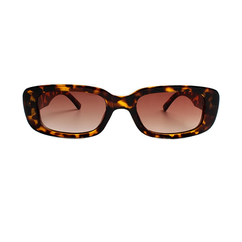  Wholesale UV400 Protect Design Retro Wide Temples Box Small Women Men Square Rectangle Sunglasses Sun Glass with