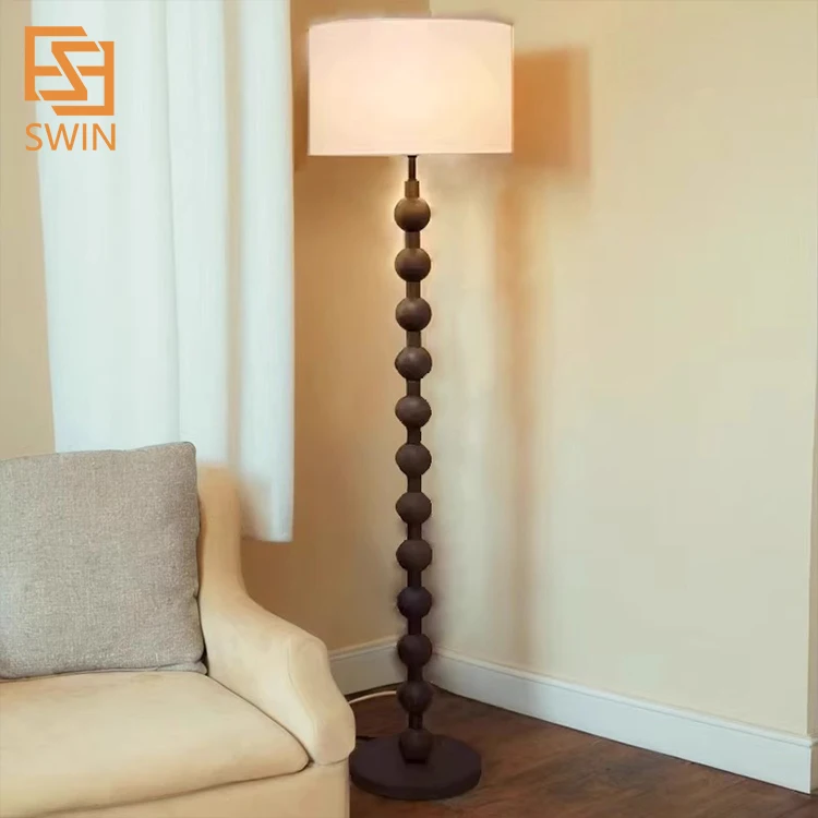 Vabi-Sabi торшер французская средневековая гостиная диван рядом с превосходной ретро новой китайской атмосферой Вертикальная настольная лампа