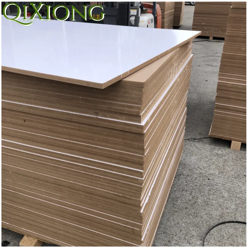 QIXIONG 2023 Hot sale furniture grade plain particle board white melamine particle board chipboard manufactures