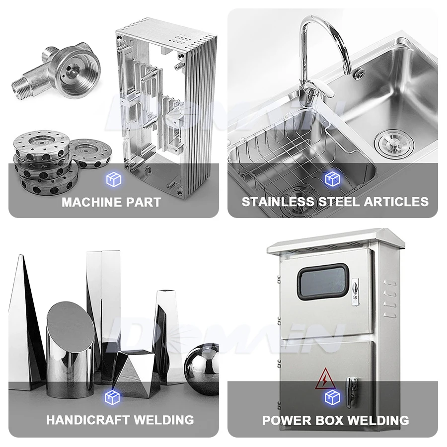 Domain fiber laser hand held welder 4 in 1 air cooling laser welding machine portable 800w 1500W air machine weld laser