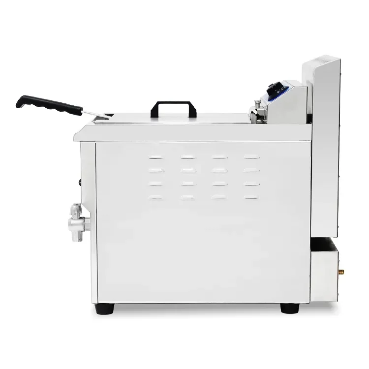 CE certified Commercial Equipment 17 Liter Gas Potato Chips Deep Fryer