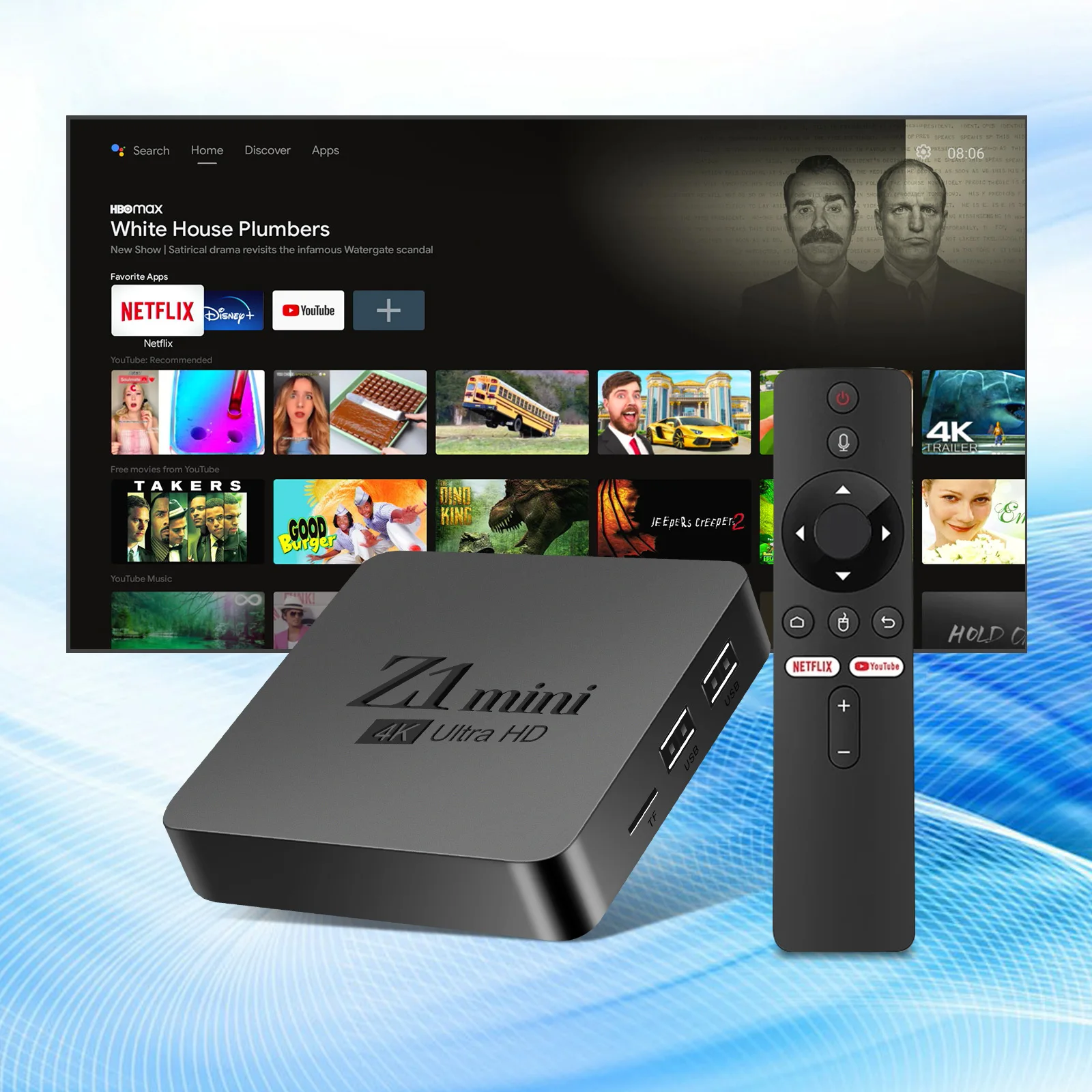 Взрывные модели Z1 mini 1GB 2GB 8GB 16GB Android tv box Allwinner H313 hd 4k 5g wifi android 10