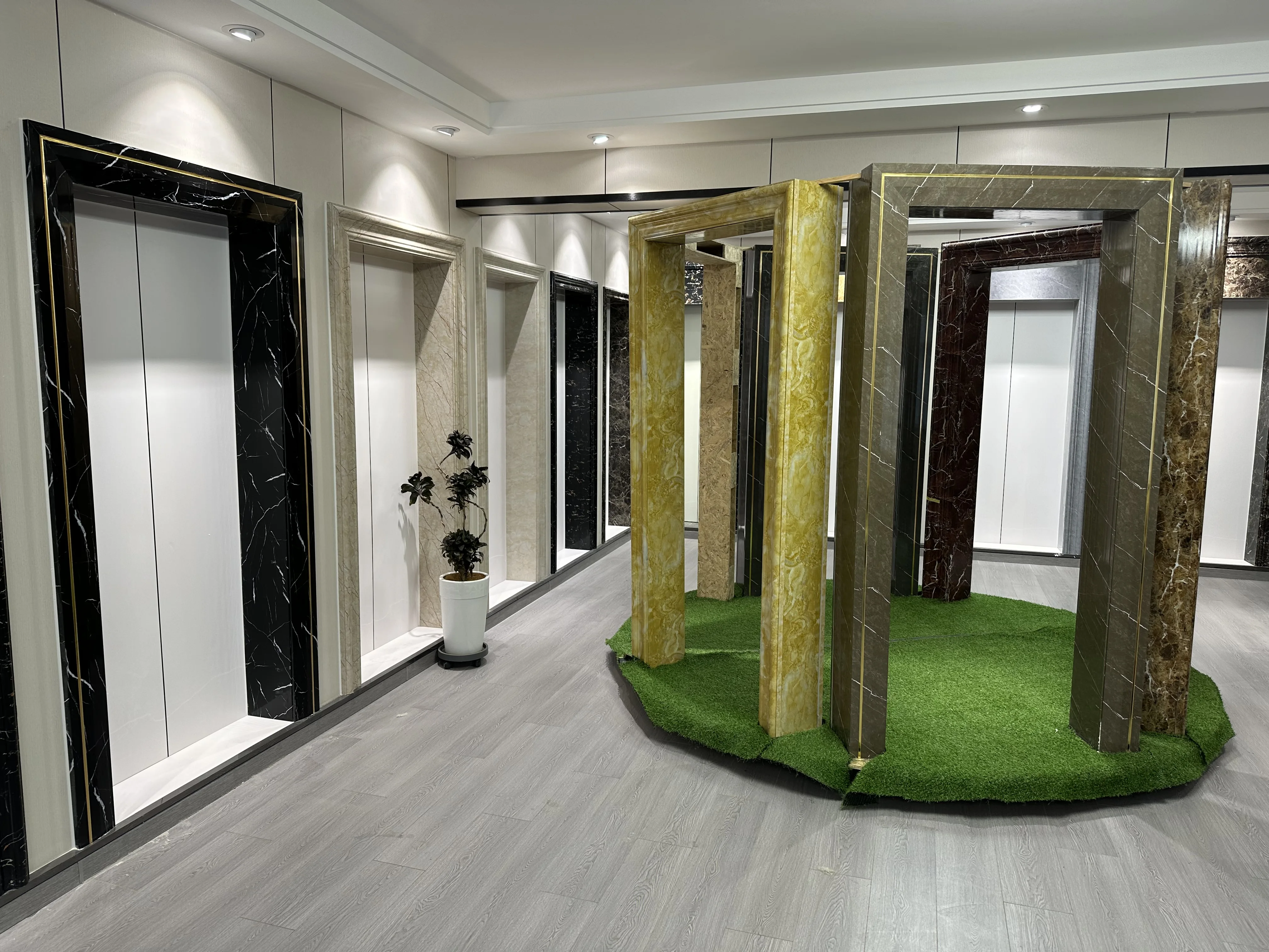 Stone plastic elevator parts for engineering elevator marble door cover line