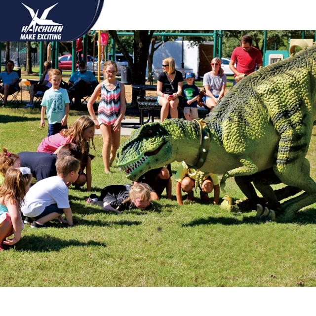 Professional Hand-made Foam Dinosaur Mascot Realistic Mechanical T rex Dinosaur Costume for Adults