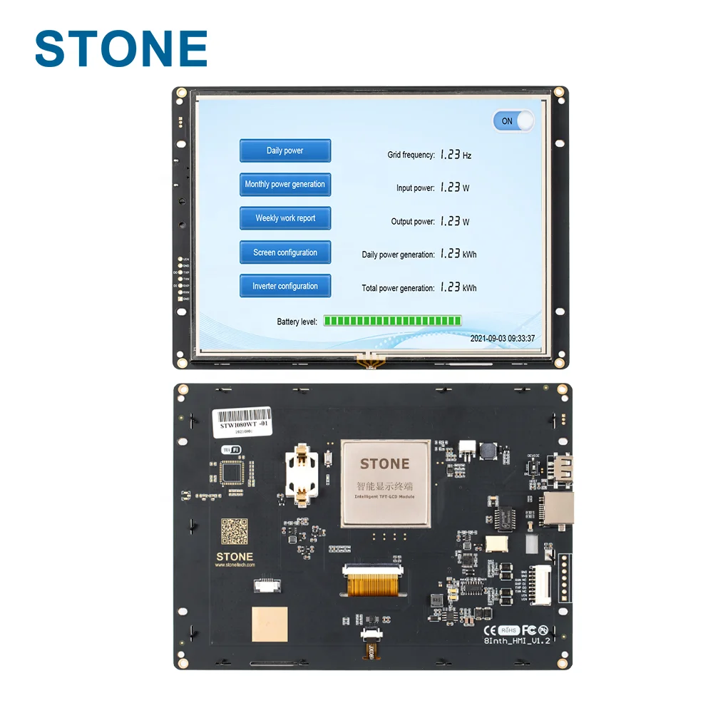 STONE 8 inch LCD display 800*600 HMI Panel Screen UART TFT LCD Module Smart LCD display