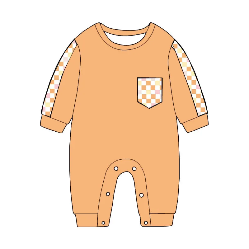 Newborn Baby Romper Cover Your Hands and Feet Toddler Custom Clothes Long Sleeve Zip Romper Infant Comfortable Clothes Jumpsuit