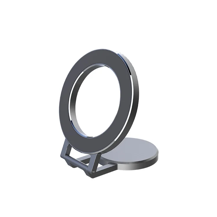 360 Rotating Adjustable Dashboard Alloy Car Phone Magnetic Holder Foldable Mobile Phone Holder