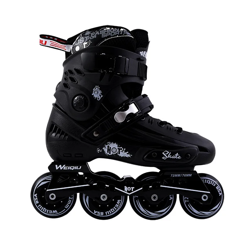 Factory wholesale adult skating shoes inline roller skates fancy flat - bottom roller skates