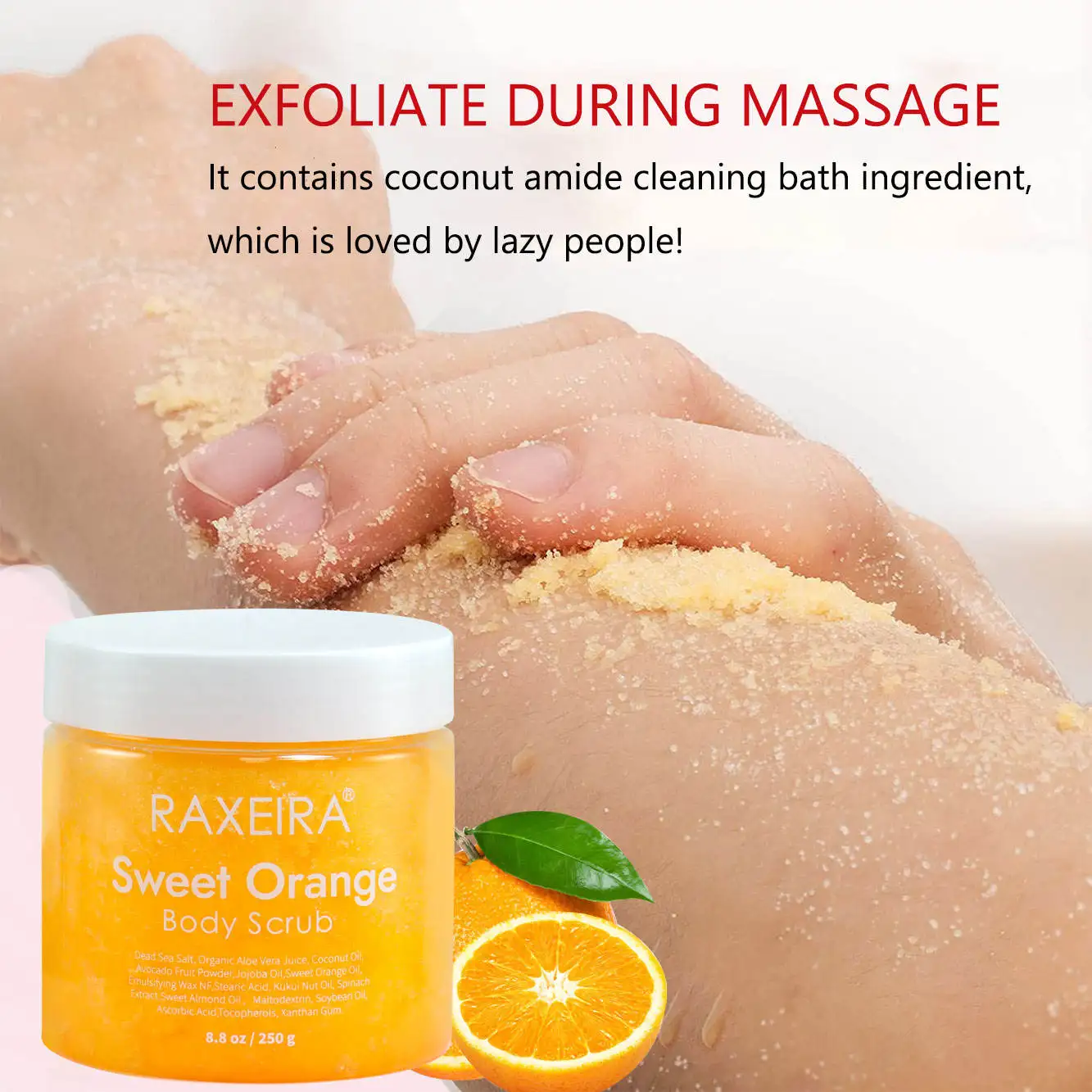 Bath salt and body scrub himalayan salt scrub face foot body exfoliator himalayan salt body scrub