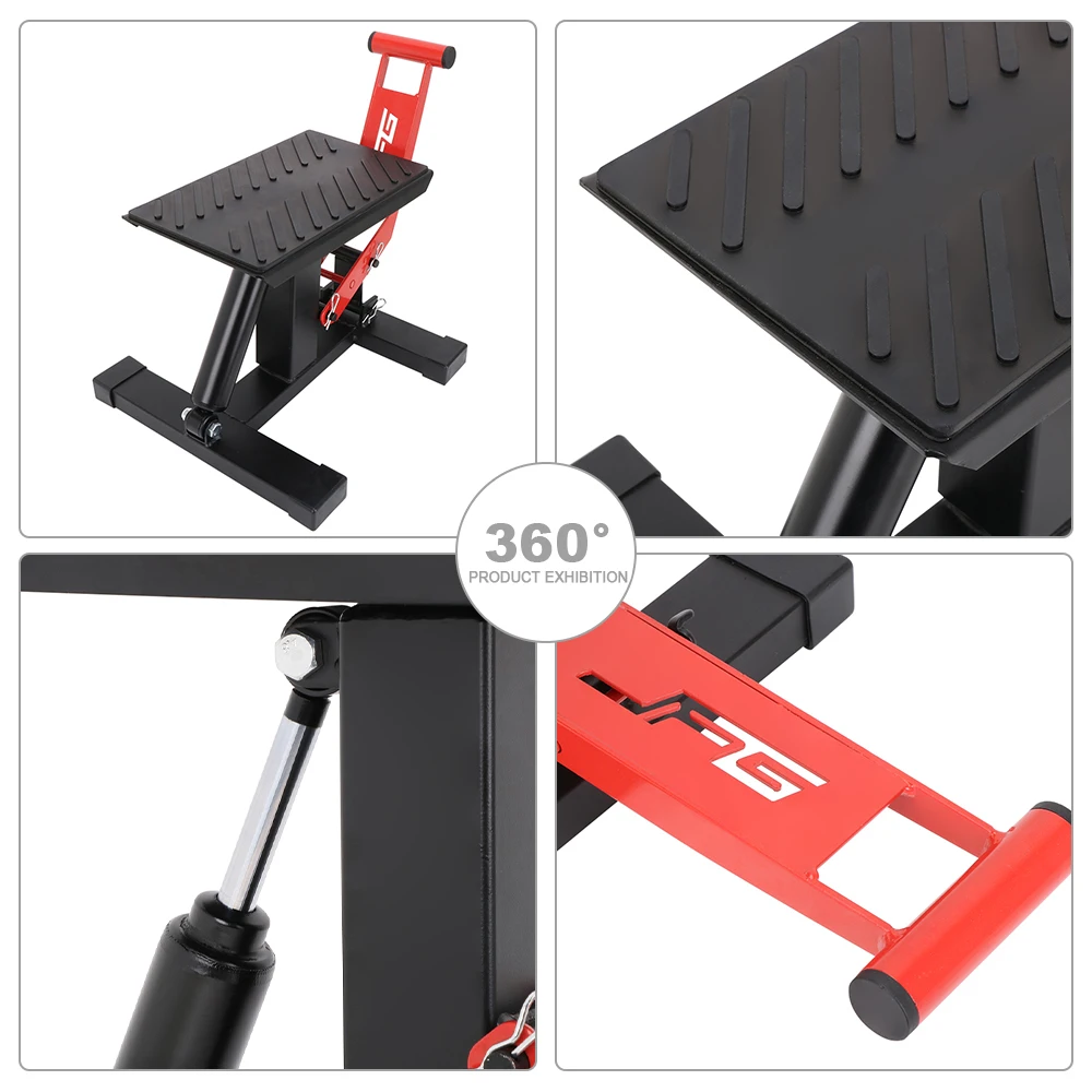 JFG 2021 Hot Sale Motorcycle Lift Stand With Hydraulic Maintenance Tool Fit for Most Motorcycles
