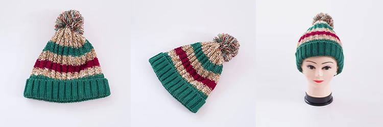 
2021 China manufacture wholesale baby girls hat winter warm hats with fur pom pom 