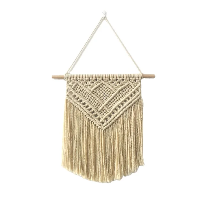 Wholesales Boho Decor Hand-woven Macrame Wall Hanging Creative Wall Tapestry Home Decoration Accessories Wall Decor