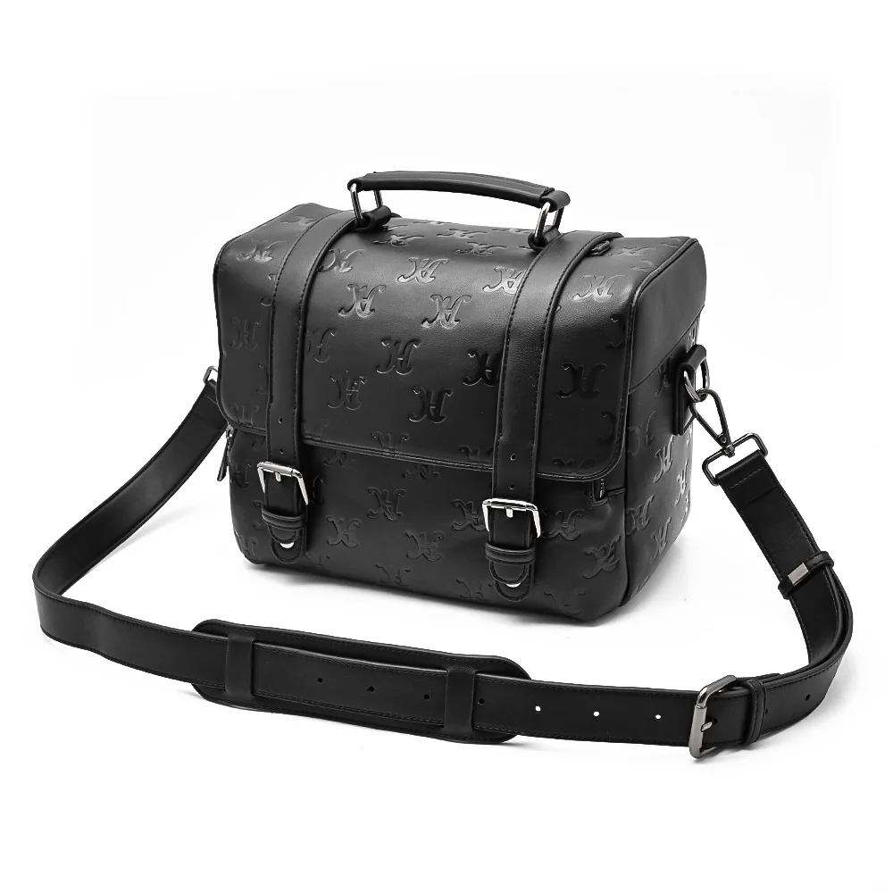 Custom Make Vegan Leather Camera Bag DSLR Messenger Shoulder Case For Cameraman